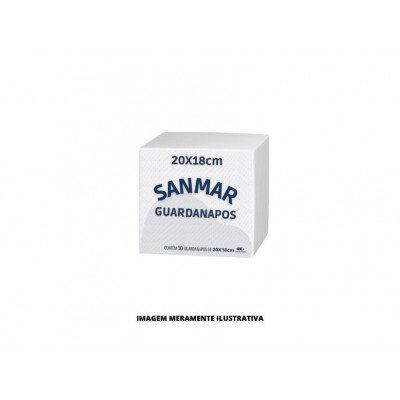 GUARDANAPO DE PAPEL - SANMAR - 20X18 - 50UN - CX20